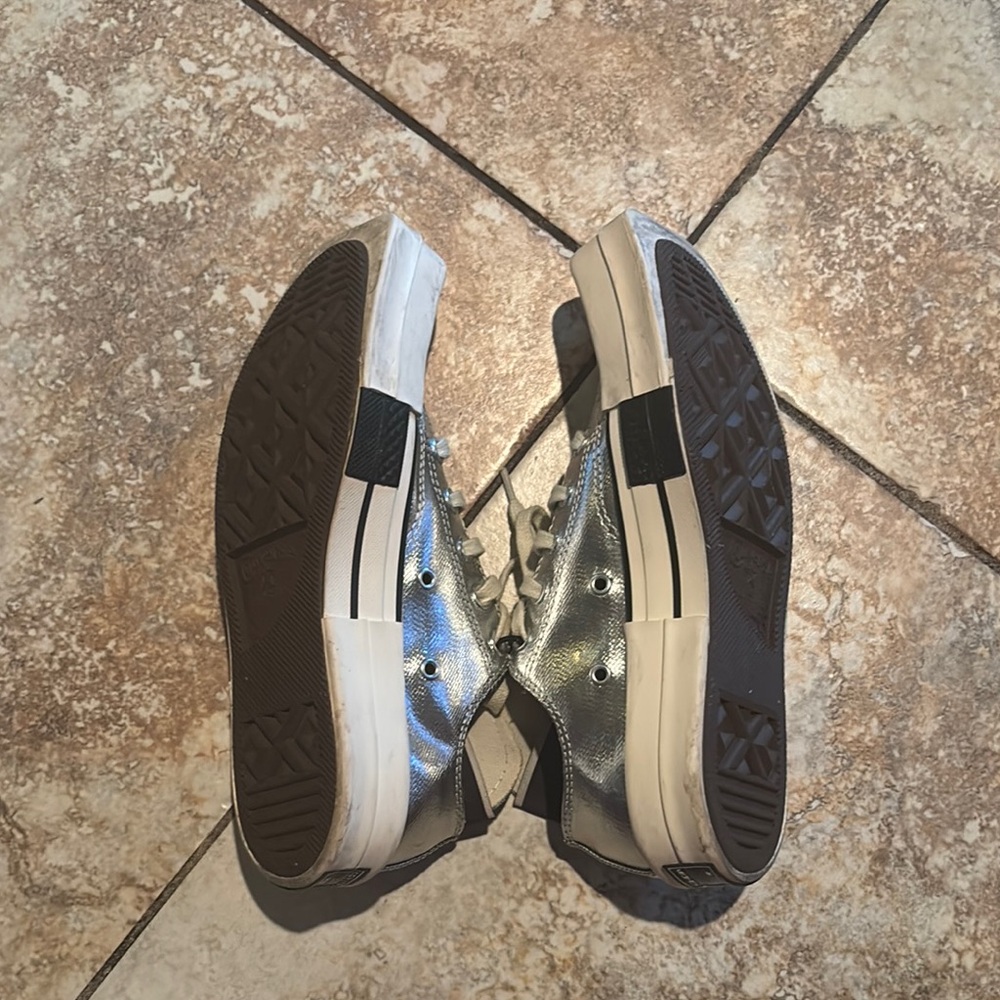 Converse Metallic Silver Square Toe Sneakers - image 7